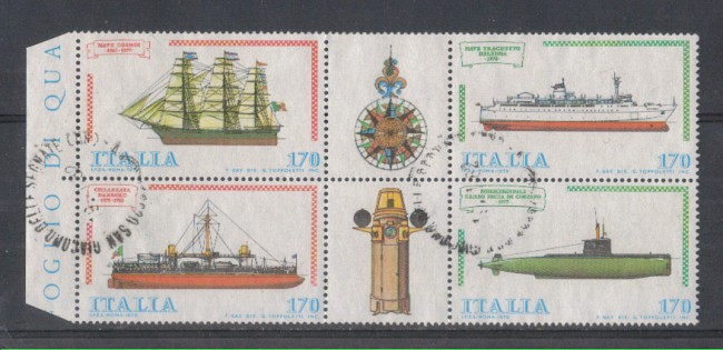 1979 - LOTTO/6710UB - REPUBBLICA - NAVI 3° SERIE - BLOCCO USATO