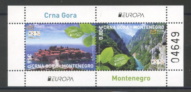 2012 - MONTENEGRO REPUBBLICA - EUROPA TURISMO FOGLIETTO - NUOVO- LOTTO/34928