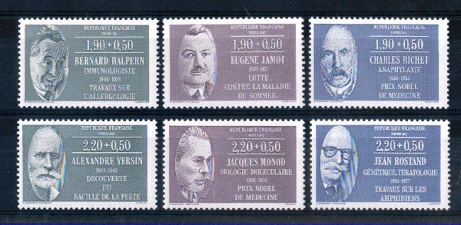 1987 - LOTTO/FRA2457CPN - FRANCIA - PERSONAGGI CELEBRI 6v. - NUOVI