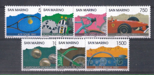 1997 - LOTTO/8178 - SAN MARINO - AVVENIMENTI SPORTIVI 7v. - NUOVI