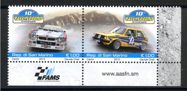 2013 - SAN MARINO - RALLY LEGEND  2v. NUOVI - LOTTO/36760