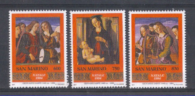 1994 - LOTTO/8148 - SAN MARINO - NATALE 3v. - NUOVI