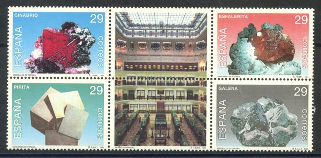 1993 - SPAGNA - MINERALI  4v. - NUOVI - LOTTO/35767