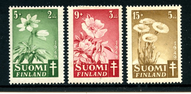 1949 - LOTTO/24174 - FINLANDIA - PRO TUBERCOLOTICI 3v. - LING.