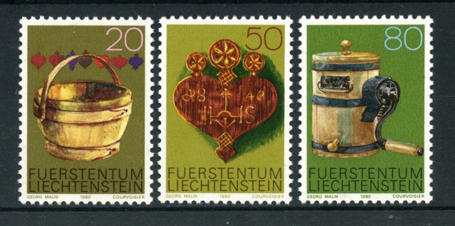 1980 - LOTTO/23534 - LIECHTENSTEIN - ANTICHI ATREZZI 3v. - NUOVI