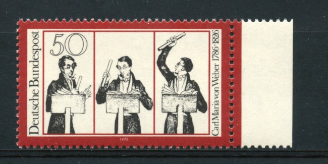 1976 - LOTTO/18977 - GERMANIA FEDERALE - 50p.VON WEBER - NUOVO