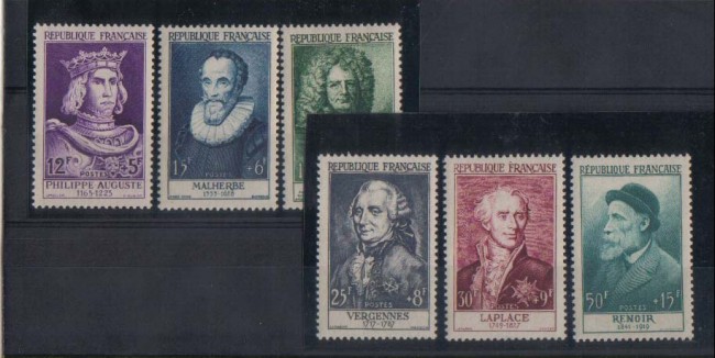 1955 - LOTTO/818 -  FRANCIA - PERSONAGGI FAMOSI