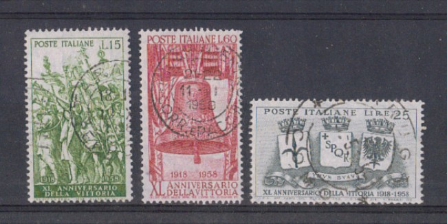1958 - LOTTO/6340U - REPUBBLICA - ANNIV. VITTORIA USATI