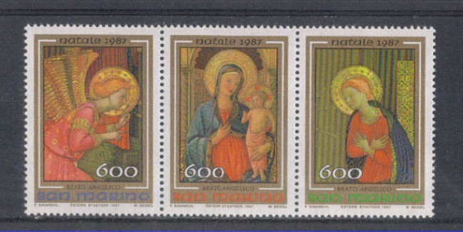 1987 - LOTTO/8082 - SAN MARINO - NATALE TRITTICO - NUOVO