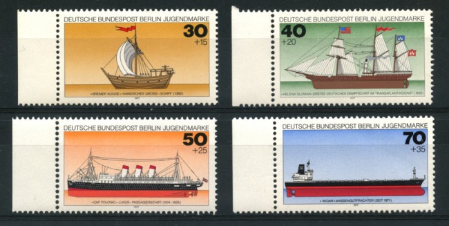 1977 - LOTTO/15604 - BERLINO - NAVI TEDESCHE 4v. - NUOVI