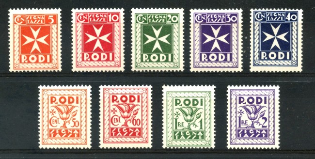 1934 - EGEO - LOTTO/24777 - SEGNATASSE 9v . - LINGUELLATI
