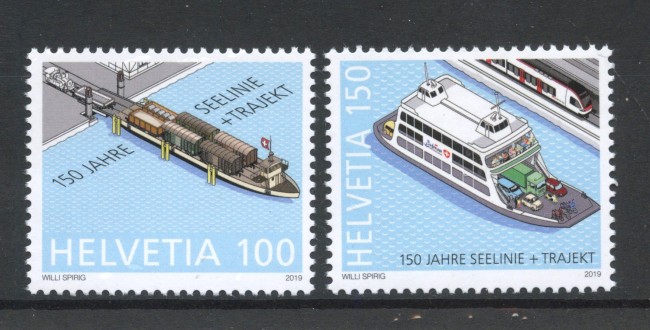 2019 - SVIZZERA - LOTTO/42148 - TRAGHETTI 2v. - NUOVI