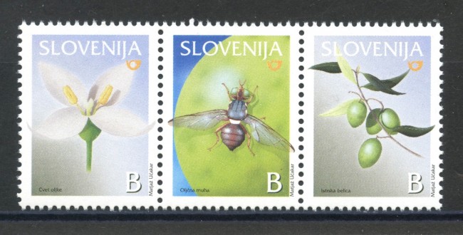 2003 - SLOVENIA - FRUTTA OLIVA 3v. - NUOVI - LOTTO/34197