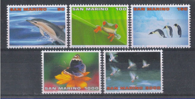 1996 - LOTTO/8164 - SAN MARINO - MONDO NATURA