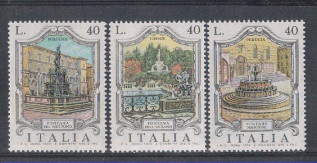 1974 - LOTTO/6614 - REPUBBLICA - FONTANE II° SERIE