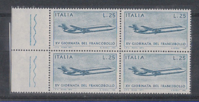 1973 - LOTTO/6592Q - REPUBBLICA - G. FRANCOBOLLO QUARTINA