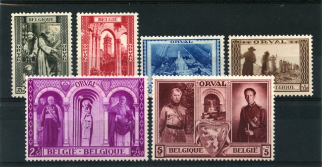 1939 - LOTTO/16803 - BELGIO - ABBAZIA DI ORVAL 6v. - LING.