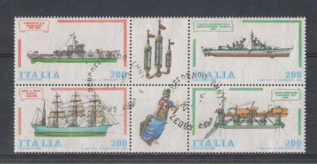1980 - LOTTO/6727U - REPUBBLICA - NAVI 4° SERIE - USATI