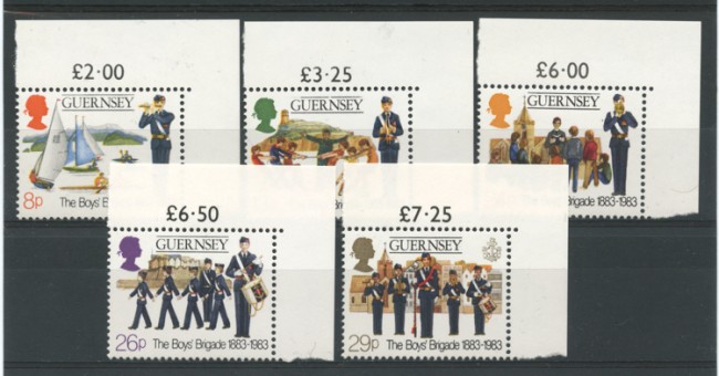 1983 - LOTTO/13433 - GUERNSEY - ASSOCIAZIONE SCOUTS 5v.