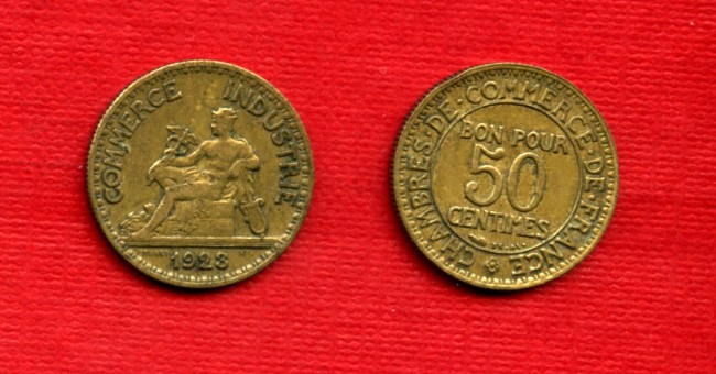 1923 - LOTTO/M21734 - FRANCIA - BUONO DA 50 CENTESIMI