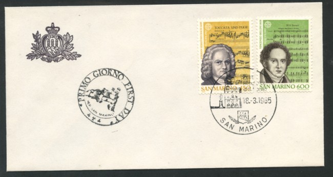 1985 - LOTTO/16700 - SAN MARINO - EUROPA BUSTA FDC