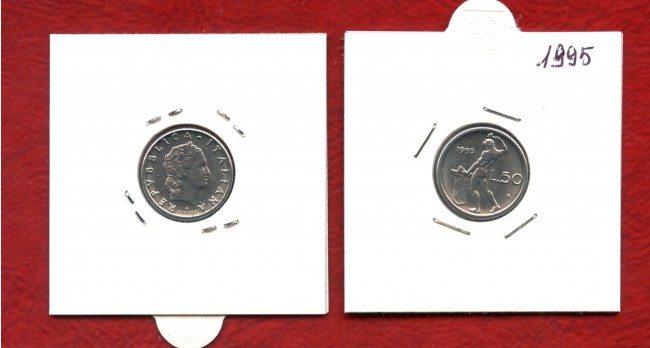 1995 - REPUBBLICA - 50 LIRE VULCANO II° TIPO - FDC - LOTTO/M31899