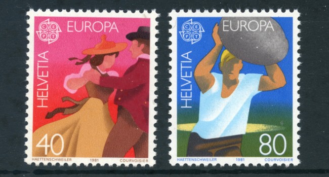 1981 - LOTTO/23581 - SVIZZERA - EUROPA 2v. NUOVI
