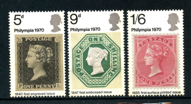 1970 - GRAN BRETAGNA - PHILYMPIA 3v. - NUOVI - LOTTO/26323