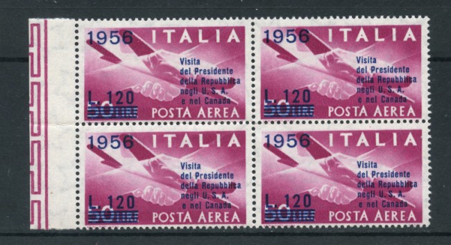 1956 - LOTTO/6310Q - REPUBBLICA - POSTA AEREA VISITA IN USA - QU