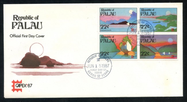 1987 - PALAU - LOTTO/19640 - ESPOSIZIONE CAPEX 87 - FDC