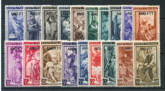 1950/53 - LOTTO/23766 - TRIESTE A - ITALIA AL LAVORO 19v. - NUOVI