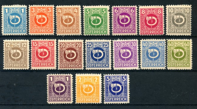 1945 - LOTTO/20568 - AUSTRIA - CORNO DI POSTA 17v. - LING.
