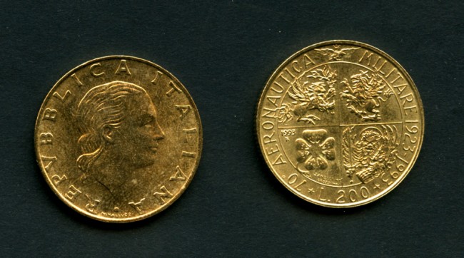 1993 - LOTTO/M16148 - REPUBBLICA - 200 LIRE AERONAUTICA MILITARE