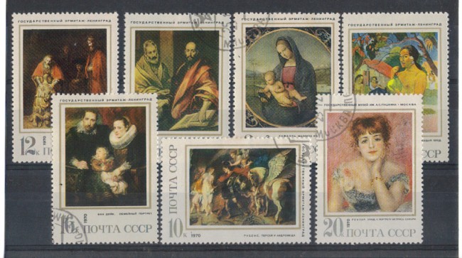 1970 - LOTTO/3323 - UNIONE SOVIETICA - PITTORI STRANIERI 7v.