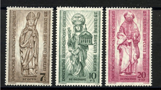 1955 - GERMANIA BERLINO - LOTTO/39928 - VESCOVADO 3v. - NUOVI