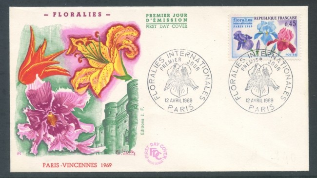 1969 - FRANCIA - MOSTRA FLOREALE DI PARIGI - BUSTA FDC - LOTTO/26523