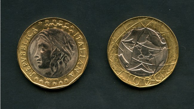 1997 - LOTTO/M16141 -  1000 LIRE  TURRITA  CARTINA EUROPA RIFATTA