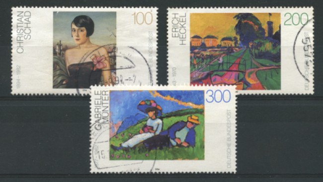 1994 - LOTTO/12492 - GERMANIA - PITTORI TEDESCHI 3v. - USATI