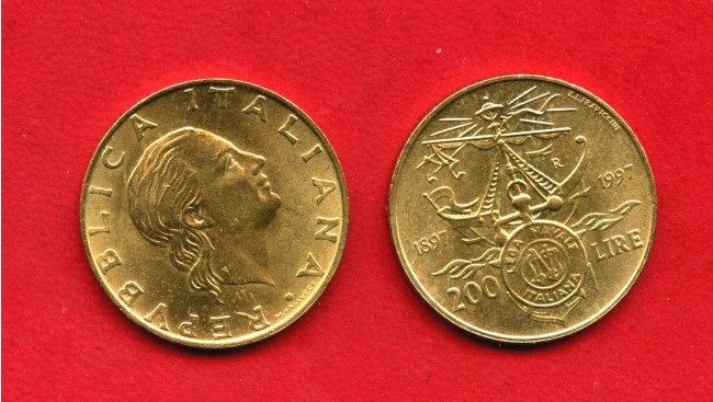 1997 - REPUBBLICA - LOTTO/M39199 - 200 LIRE LEGA NAVALE ITALIANA
