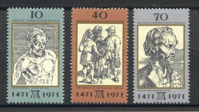 1971 - GERMANIA DDR - ALBRECHT DURER  3v. - NUOVI - LOTTO/36402