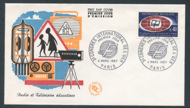 1967 - FRANCIA - CONGRESSO U.E.R. - BUSTA FDC - LOTTO/26518