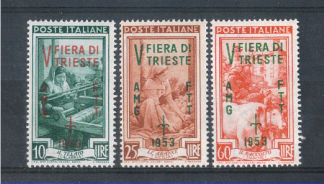 1953 - LOTTO/10356CPN - TRIESTE A -  5° FIERA DI TRIESTE  NUOVI
