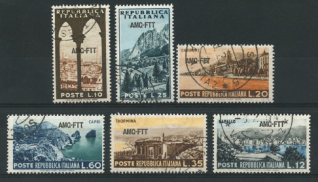 1954 - LOTTO/12454 -  TRIESTE A -  SERIE TURISTICA 6v. - USATI