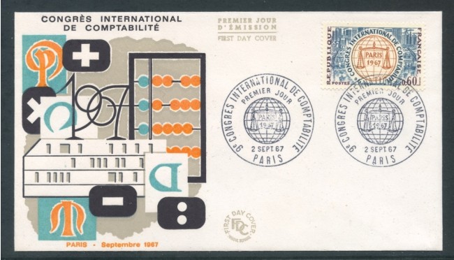 1967 - FRANCIA - CONGRESSO DI CONTABILITA' - BUSTA FDC- LOTTO/26511