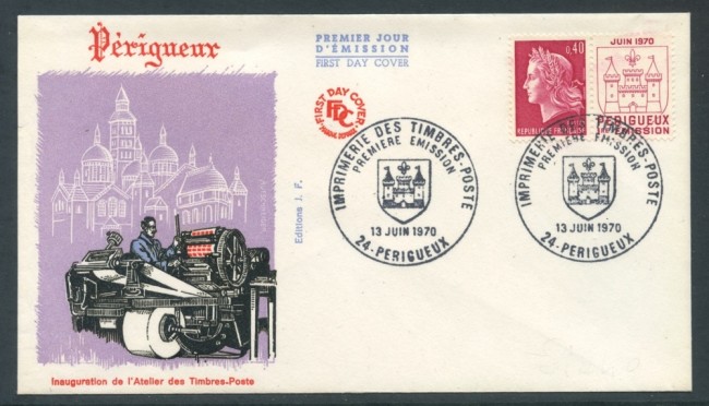 1970 - FRANCIA - OFFICINA CARTAVALORI - BUSTA FDC - LOTTO/26534