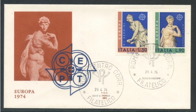 1974 - REPUBBLICA - EUROPA - BUSTA FDC ALA - LOTTO/27433