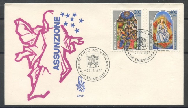 1977 - VATICANO - ASSUNZIONE - BUSTA FDC VENEZIA - LOTTO/27742