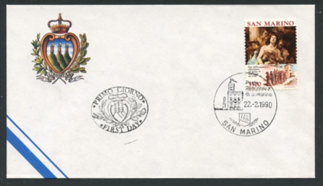 1990 - LOTTO/12216 - SAN MARINO - OCCUPAZIONE ALBERONIANA - BUSTA FDC