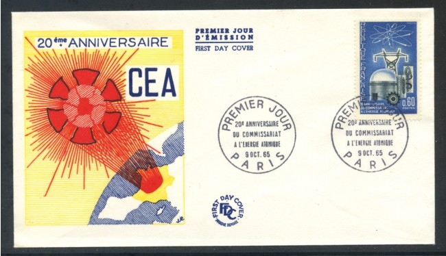 1965 - FRANCIA - CEA  ENERGIA NUCLEARE - BUSTA FDC - LOTTO/25869