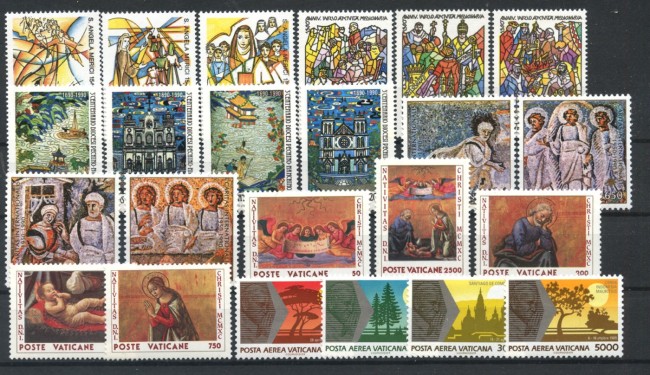 1990 - VATICANO - LOTTO/42997 - ANNATA COMPLETA 23v. + 1 FOGLIETTO - NUOVI